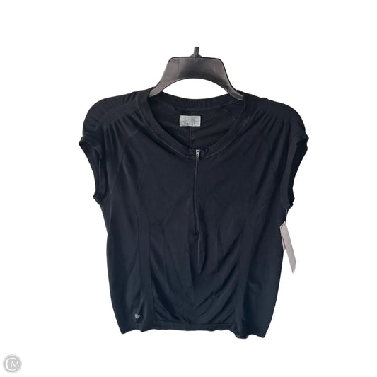 Athletic Top Short Sleeve By Athleta In Black, Size: Xl