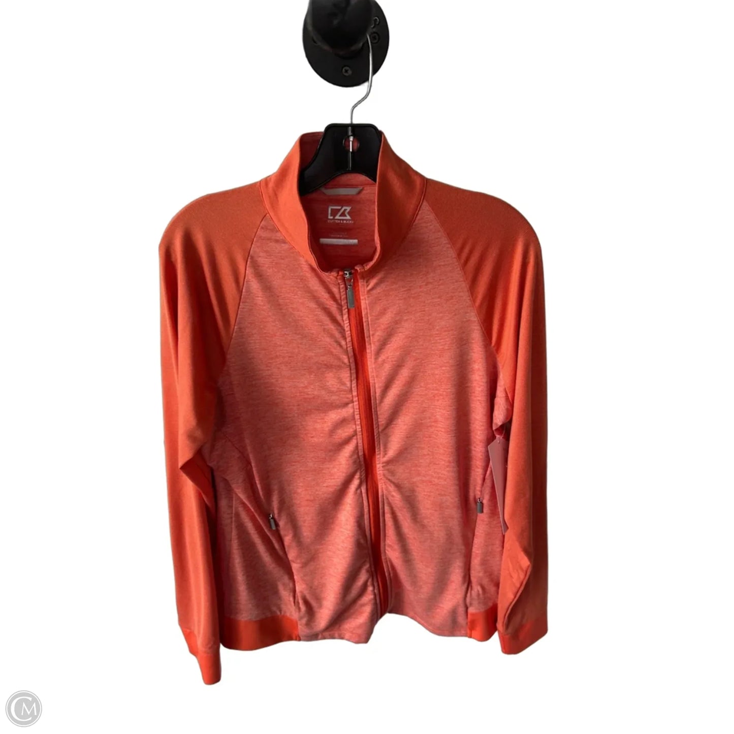 Athletic Jacket By Cutter And Buck In Orange, Size: L