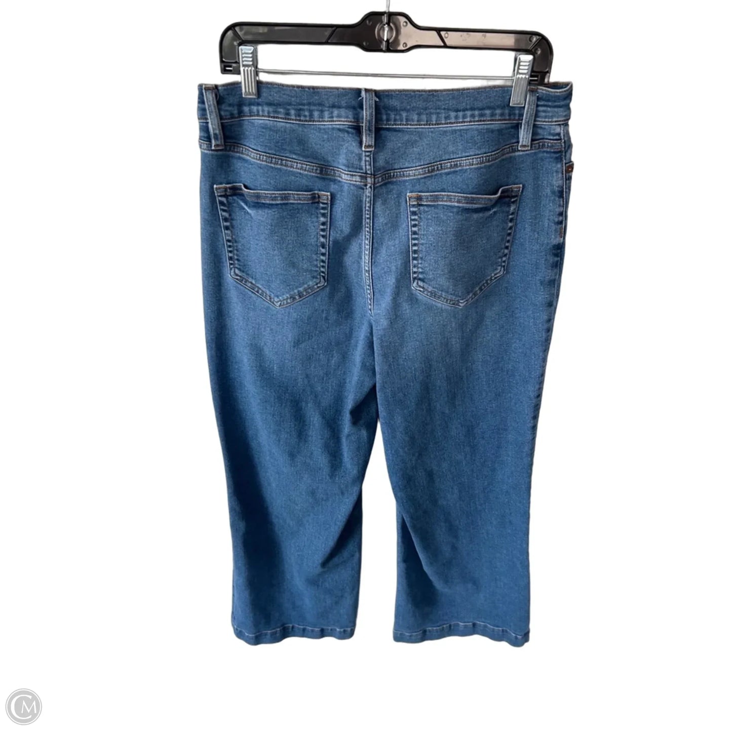 Jeans Wide Leg By Lands End In Blue Denim, Size: 12