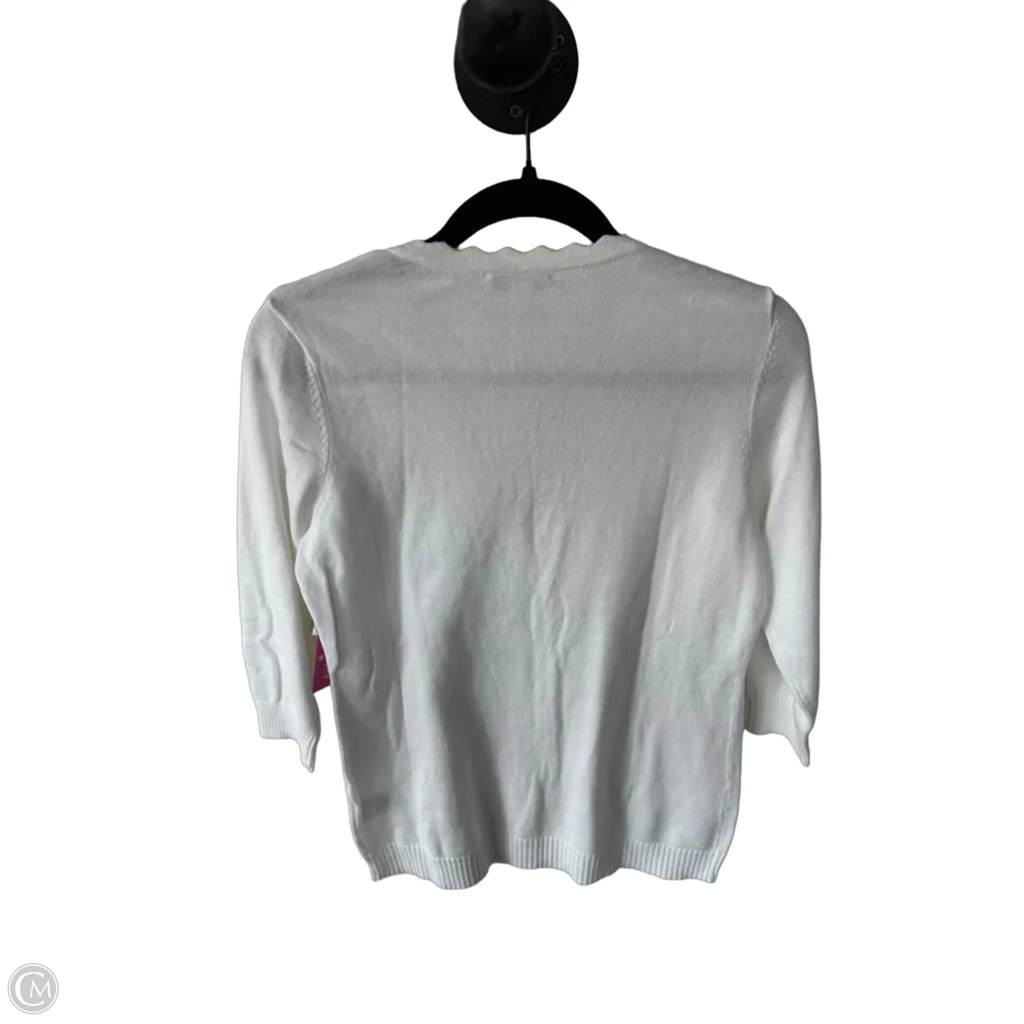 Sweater Cardigan By Isaac Mizrahi Live Qvc In White, Size: Xxs