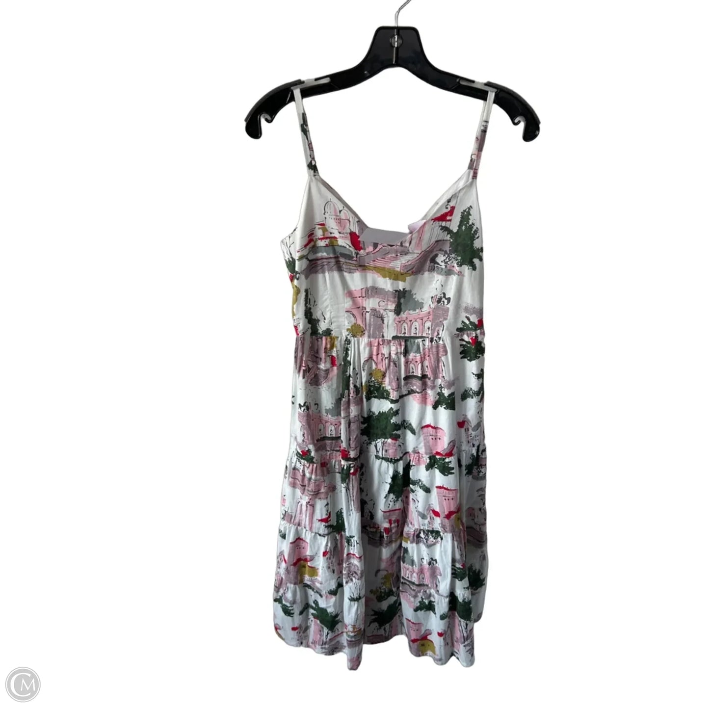 Dress Casual Midi By Cmc In Pink & White, Size: Xs