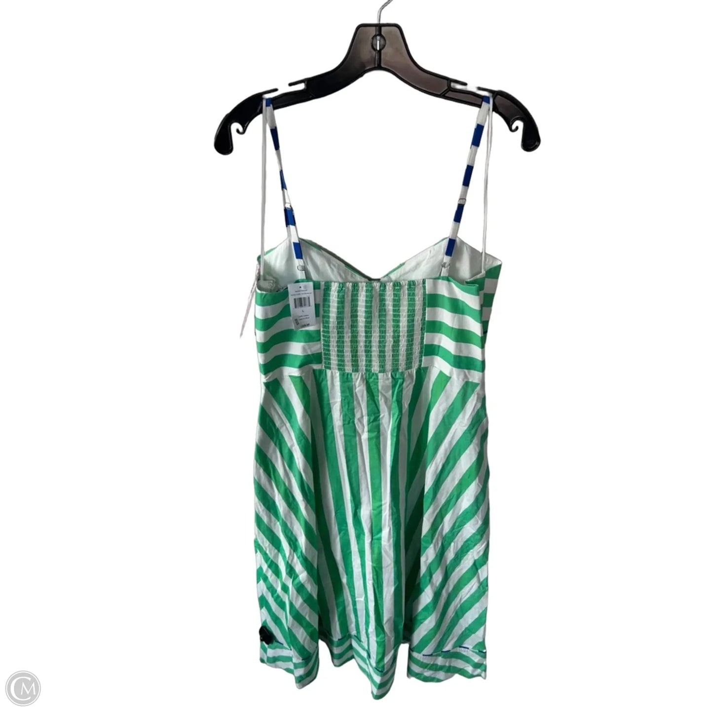 Dress Casual Midi By Rachel Antonoff In Green & White, Size: L