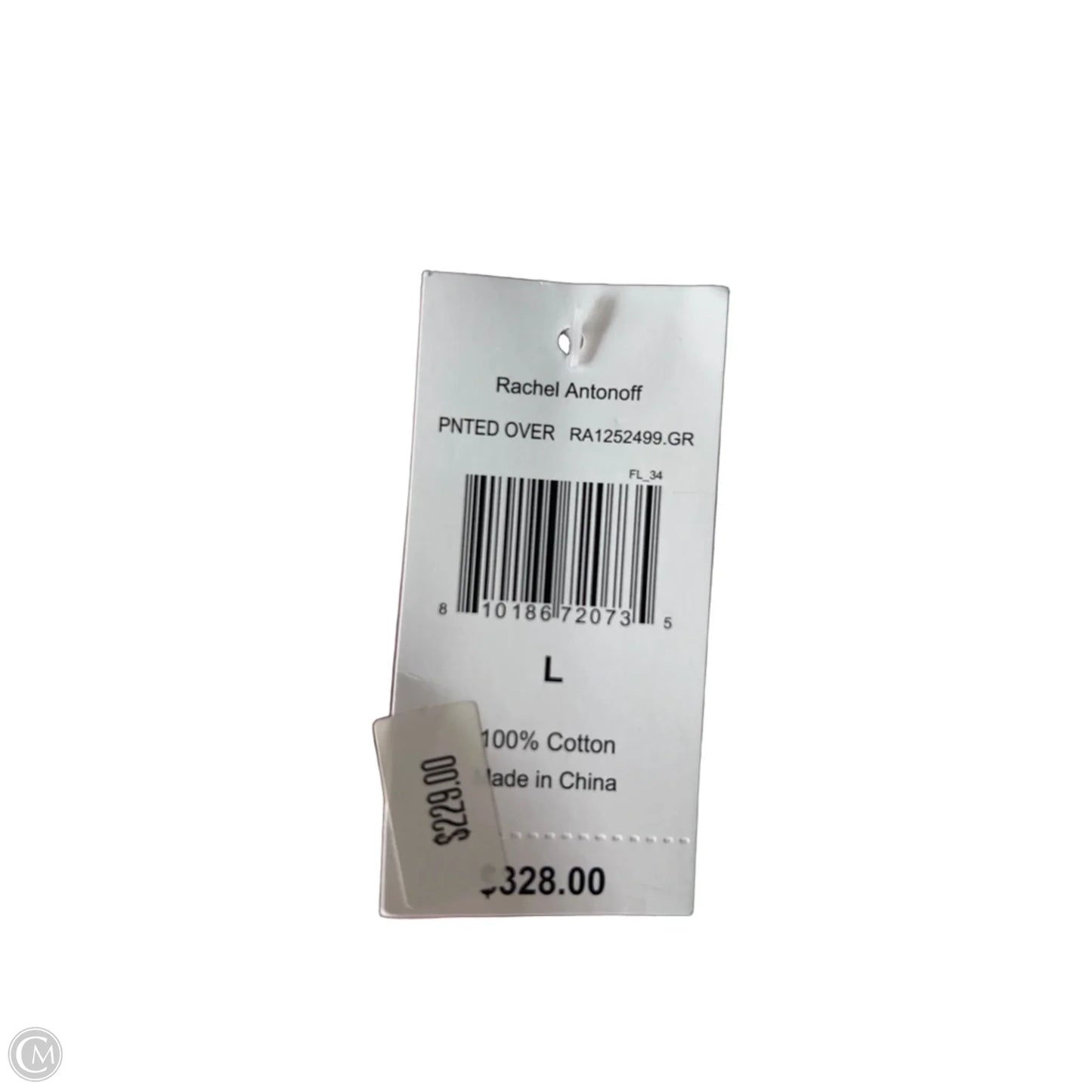 Dress Casual Midi By Rachel Antonoff In Green & White, Size: L
