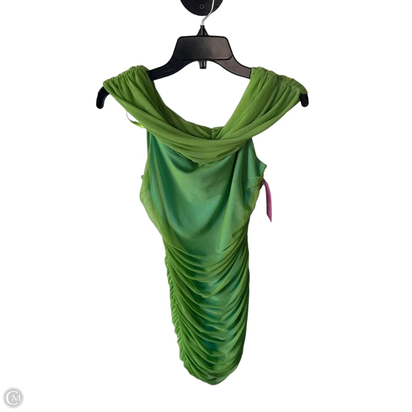 Dress Party Short By Bebe In Green, Size: L