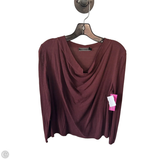 Sweater By Peruvian Connection In Maroon, Size: M