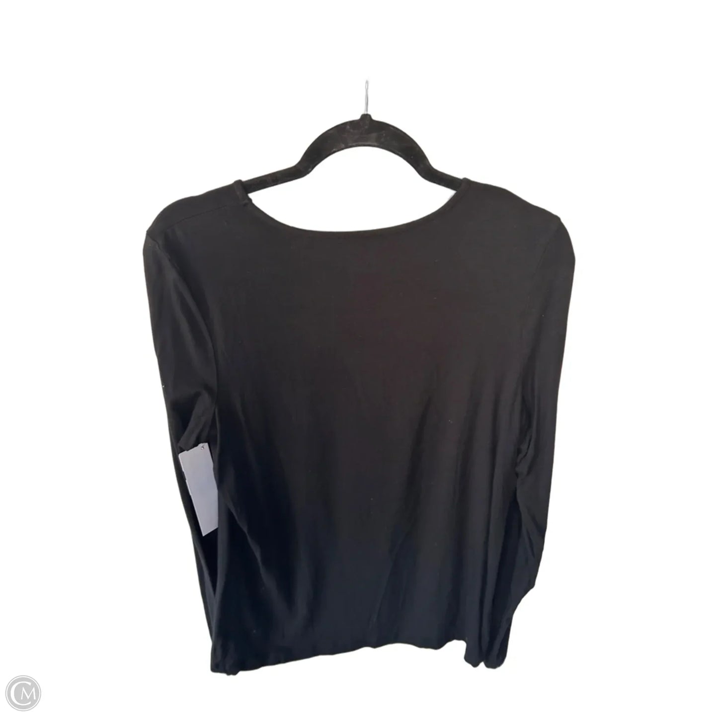 Top Long Sleeve Basic By Chicos In Black, Size: M