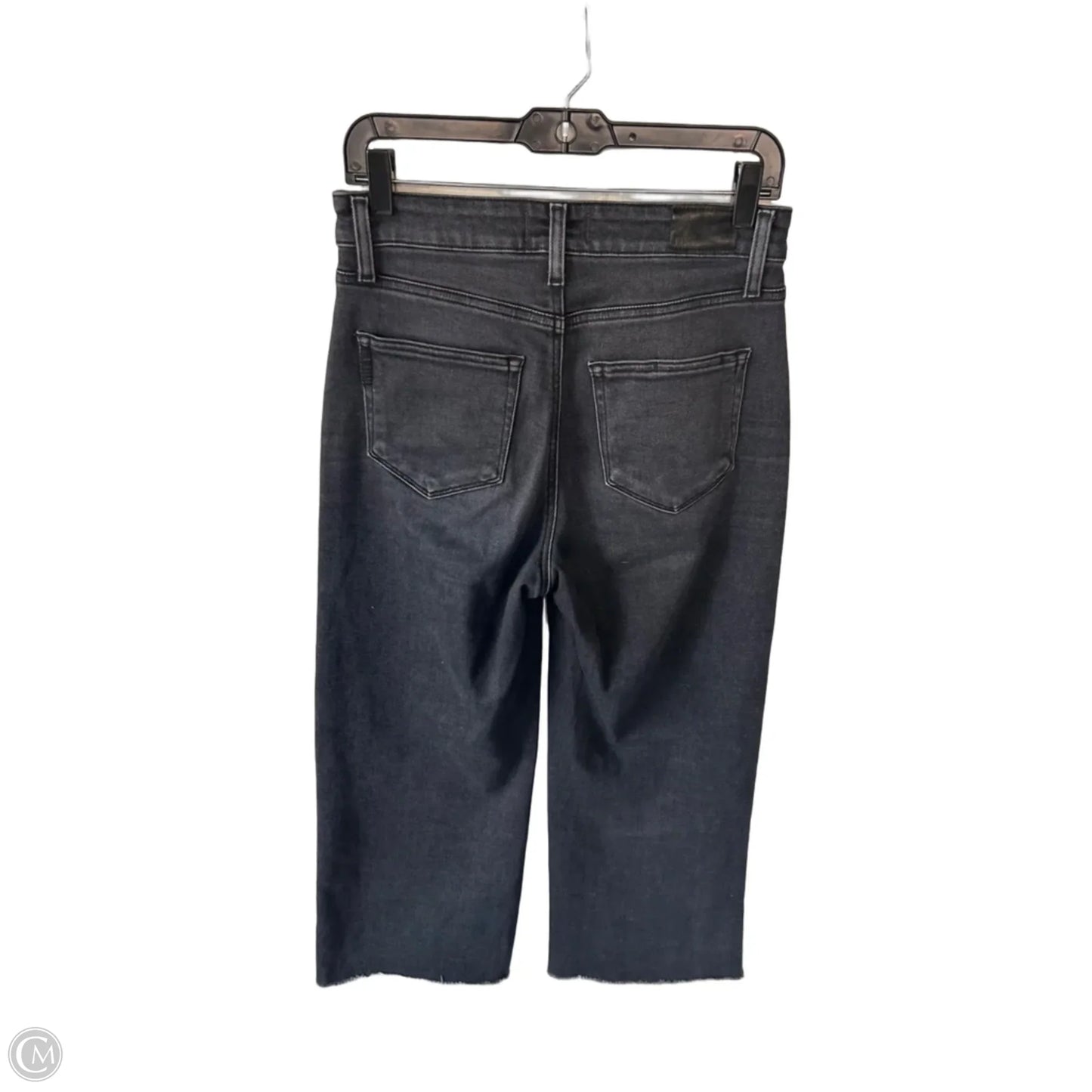 Jeans Flared By Paige In Black Denim, Size: 6