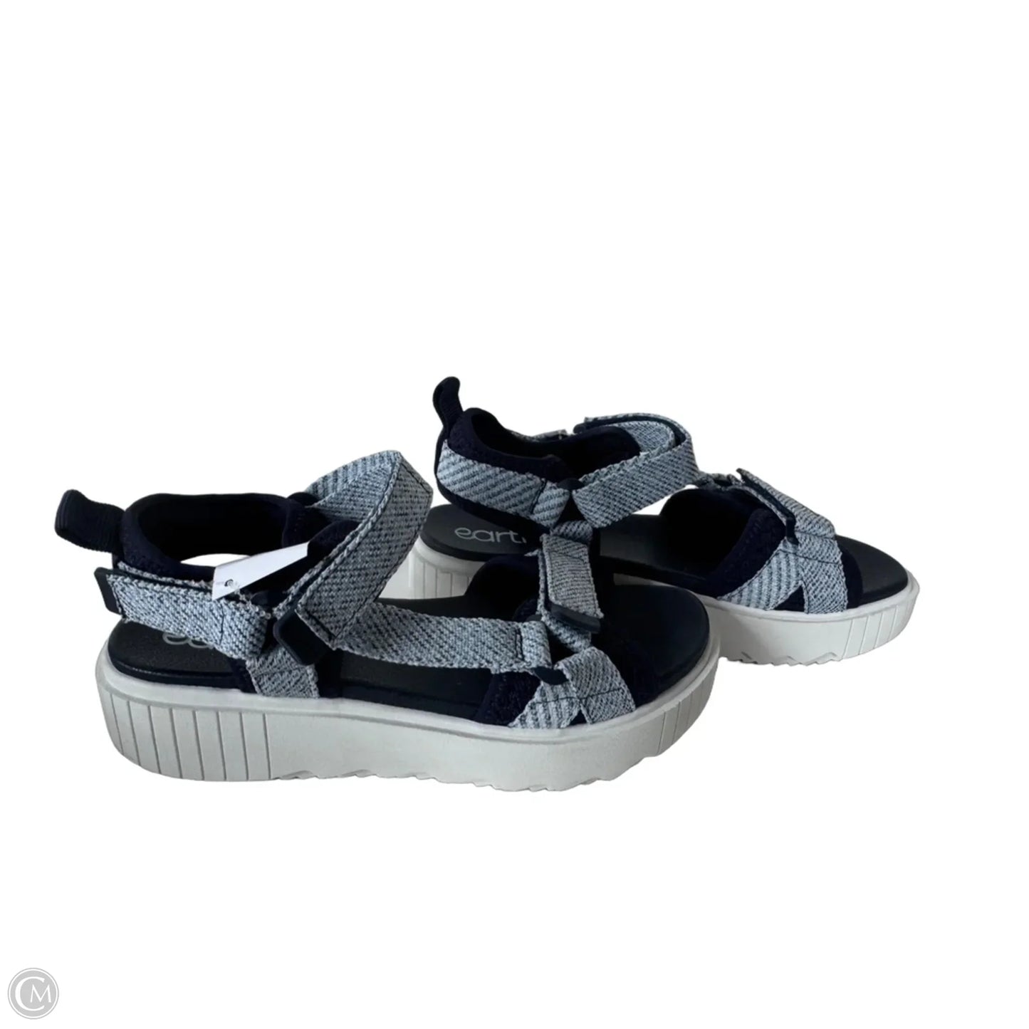 Sandals Flats By Earth In Blue, Size: 8