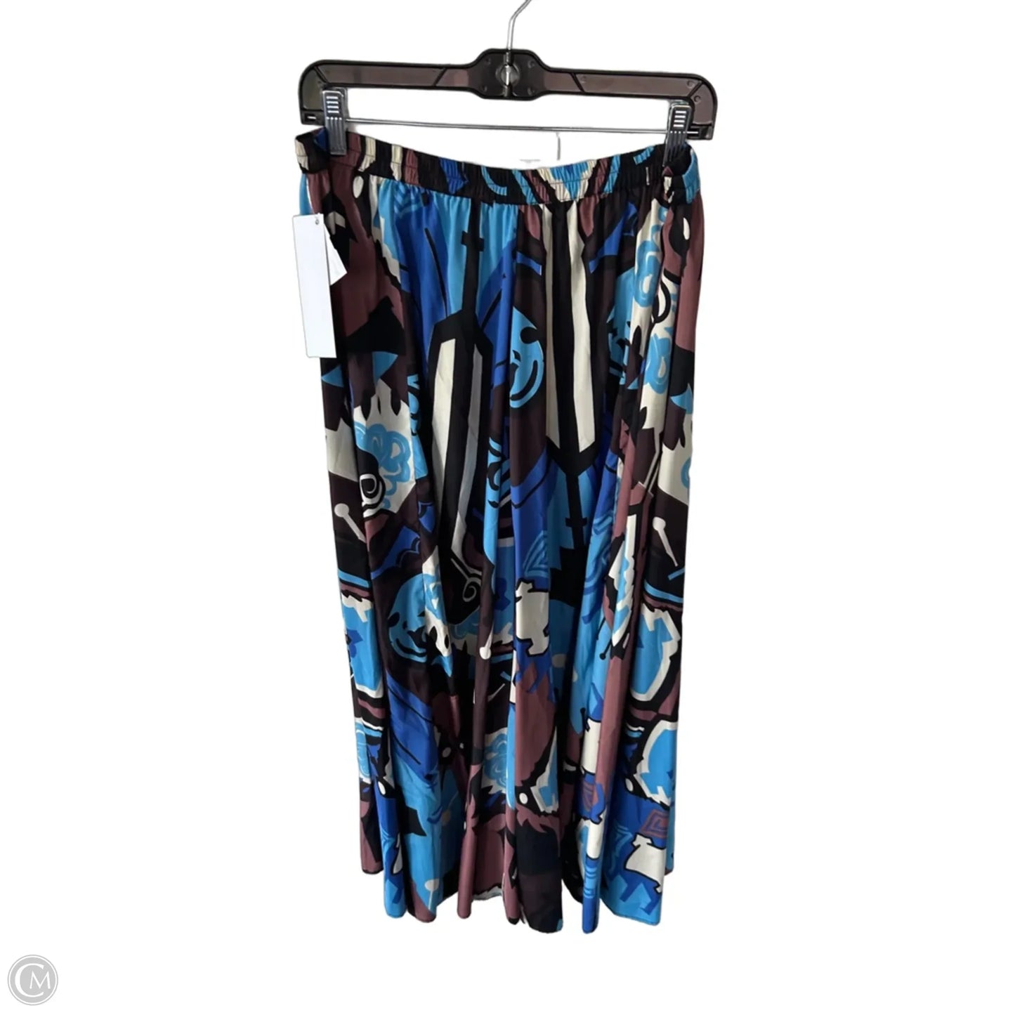 Skirt Maxi By Christian Siriano In Blue & Brown, Size: 12