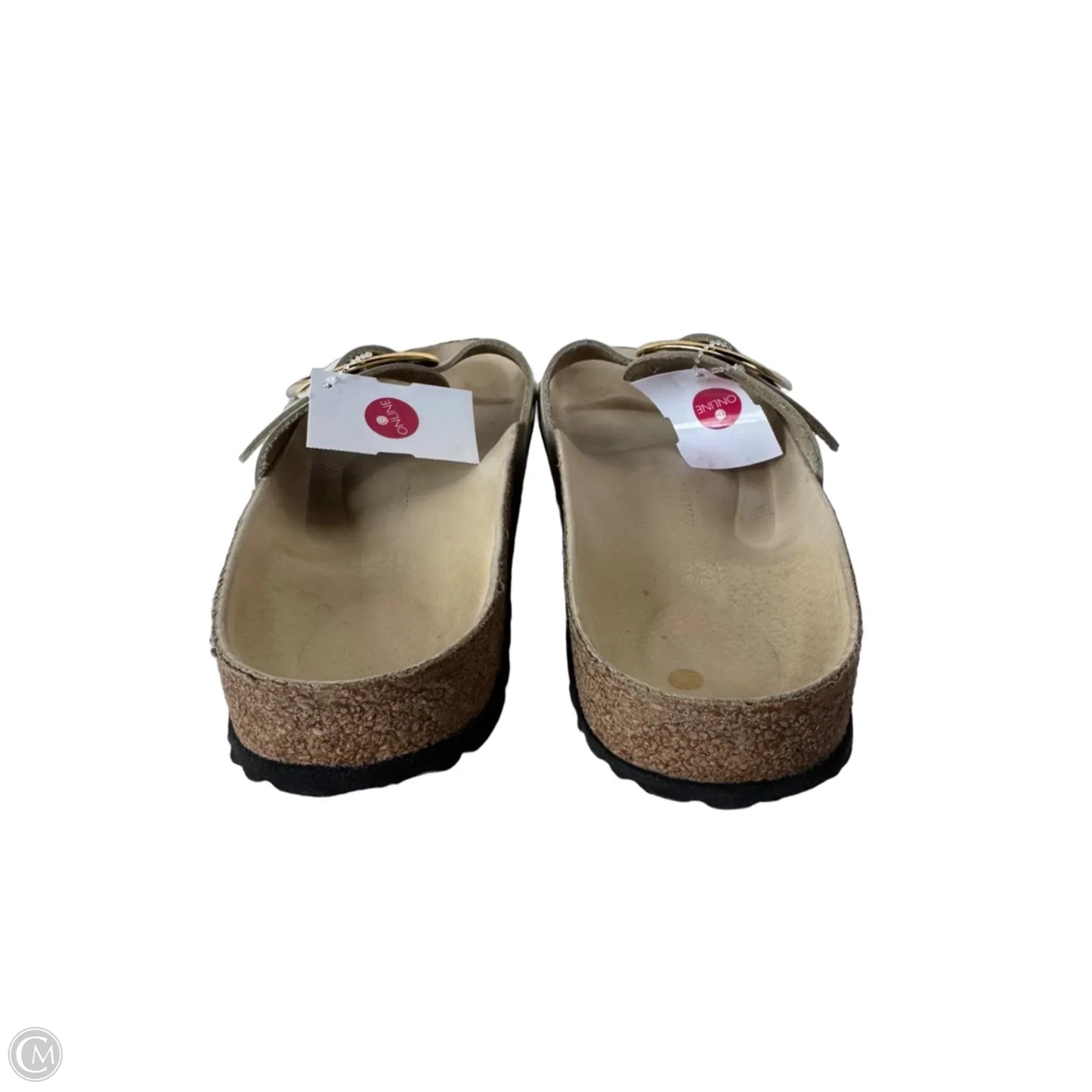 Sandals Flats By Birkenstock In Cream, Size: 9