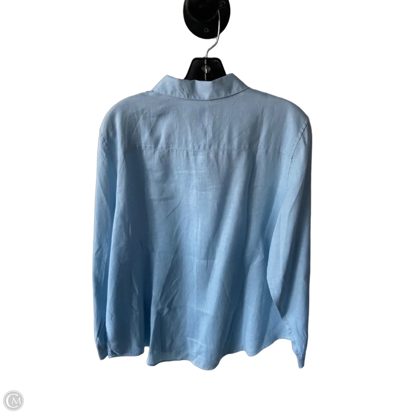 Top Long Sleeve By Chicos In Blue, Size: Xl