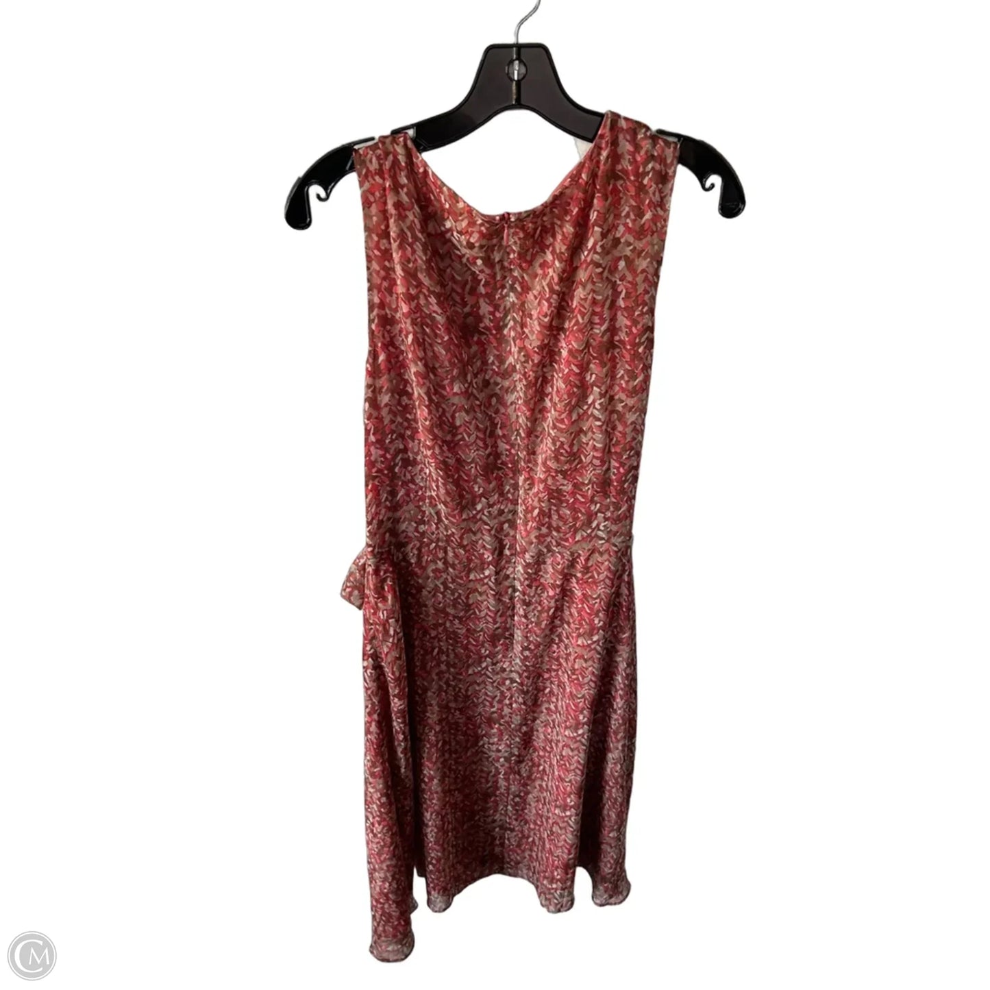 Dress Casual Midi By Atelier In Orange & Tan, Size: L