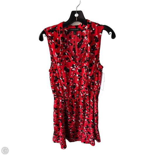 Dress Casual Midi By Banana Republic In Black & Orange, Size: M
