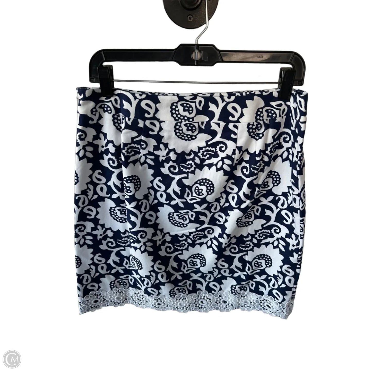 Skirt Mini & Short By Talbots In Blue & White, Size: 6