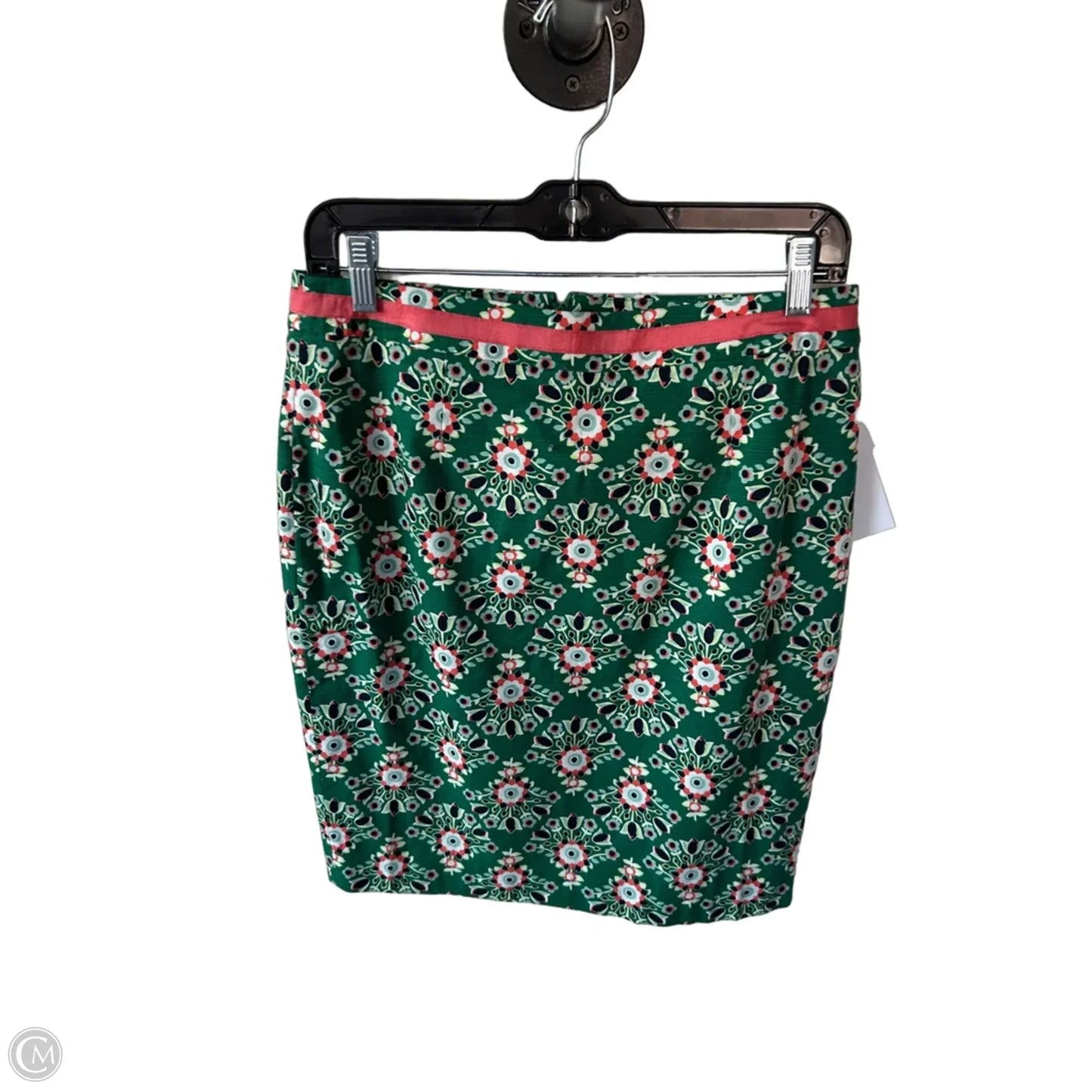 Skirt Mini & Short By Boden In Green & White, Size: 8p