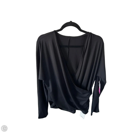Athletic Top Long Sleeve Crewneck By Halara In Black, Size: Xl