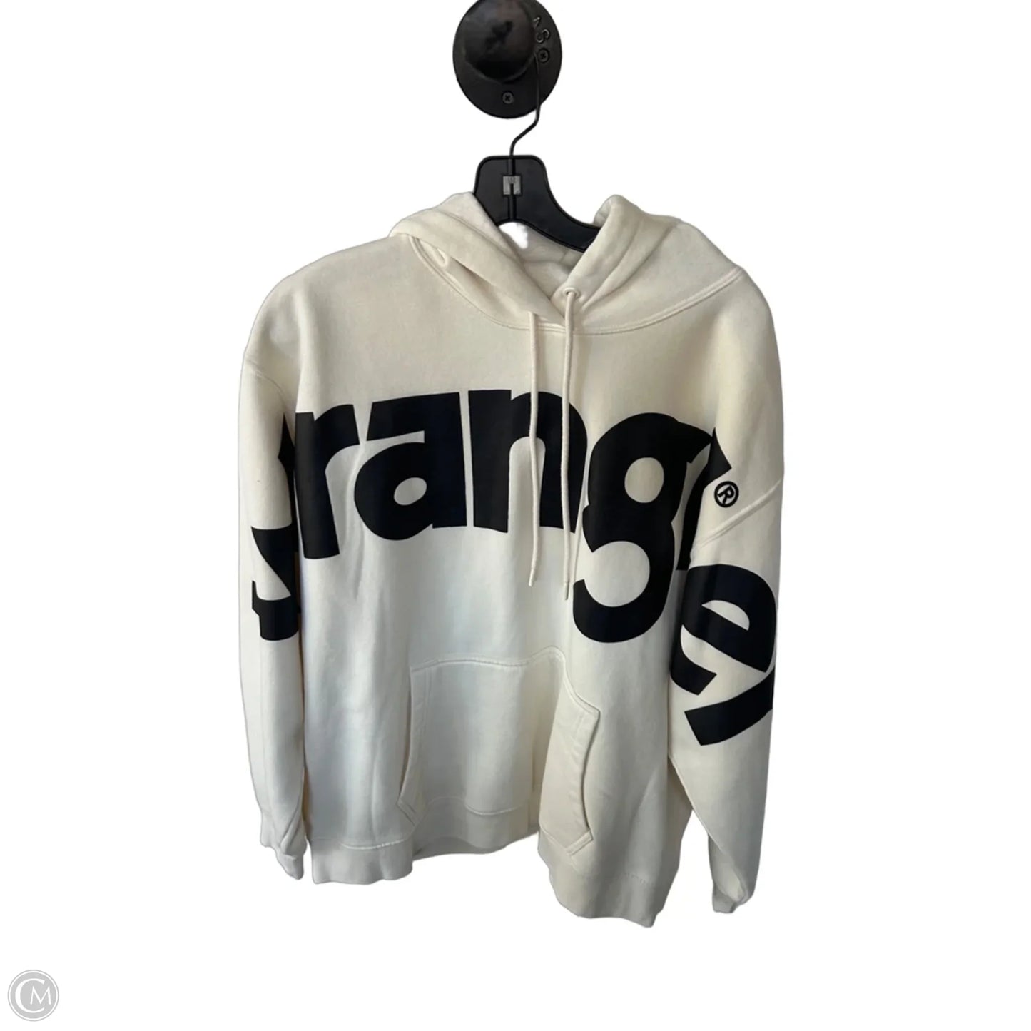 Sweatshirt Hoodie By Wrangler In Cream, Size: Xl
