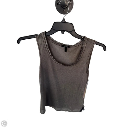 Top Sleeveless Designer By Escada In Brown, Size: S