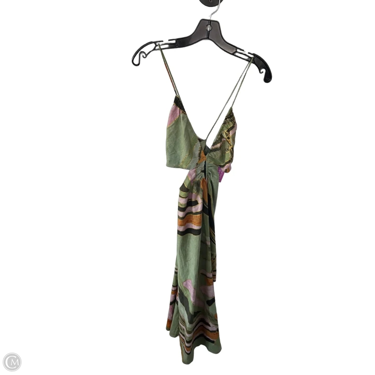 Dress Casual Maxi By Banana Republic In Green & Orange, Size: Xxsp