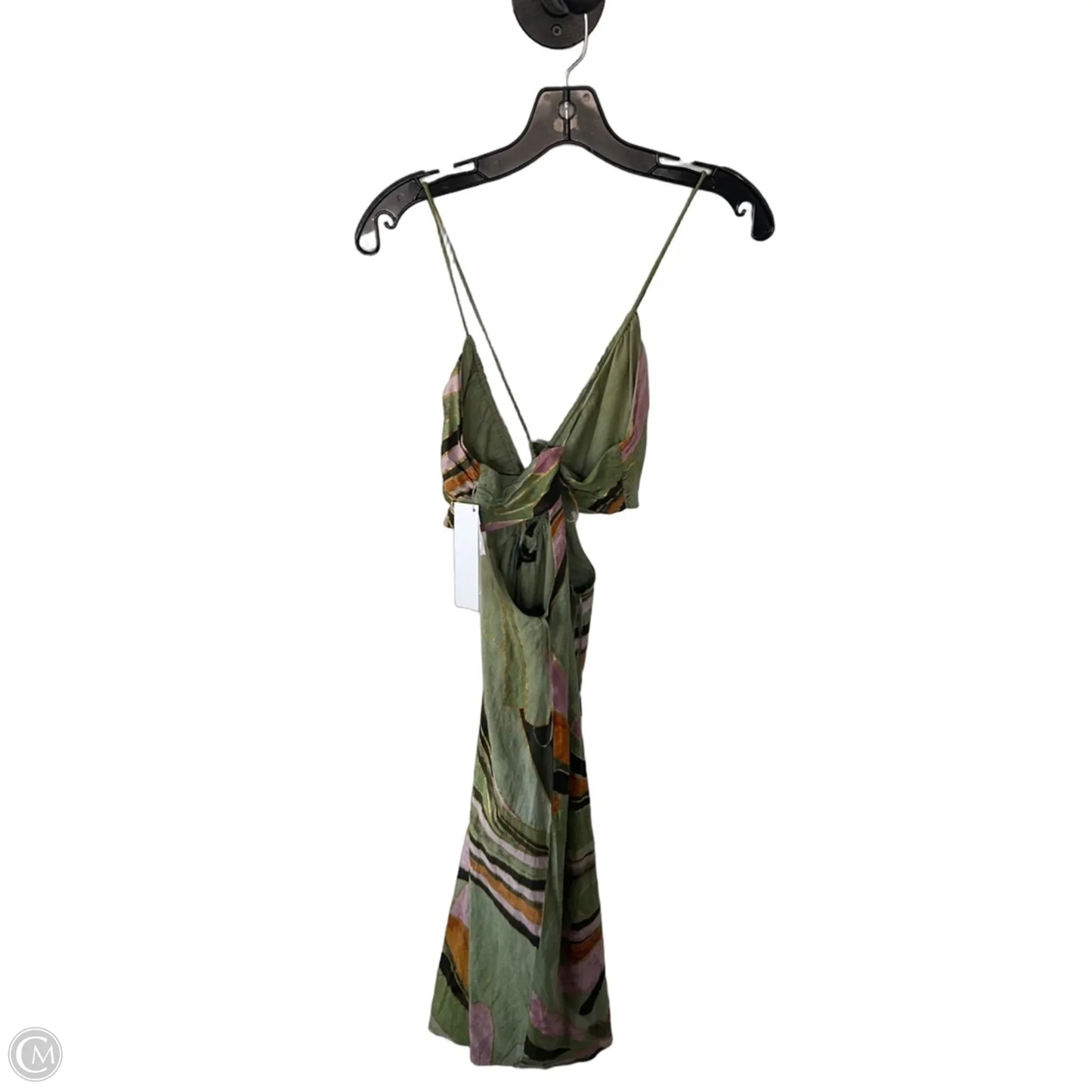 Dress Casual Maxi By Banana Republic In Green & Orange, Size: Xxsp