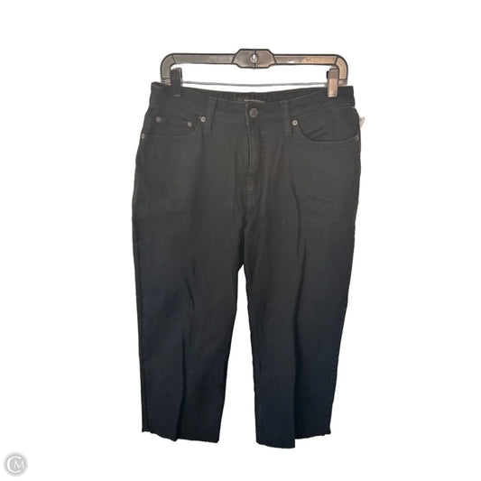 Jeans Wide Leg By Banana Republic In Black Denim, Size: 10