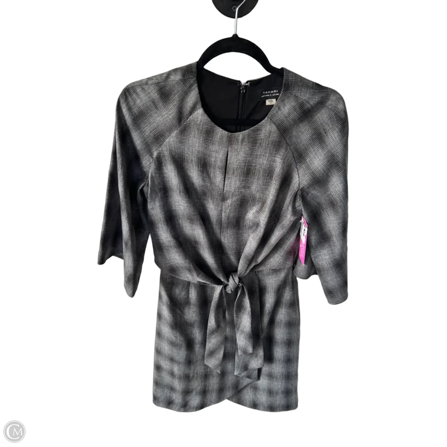 Dress Work By Tahari In Black & Grey, Size: Xs