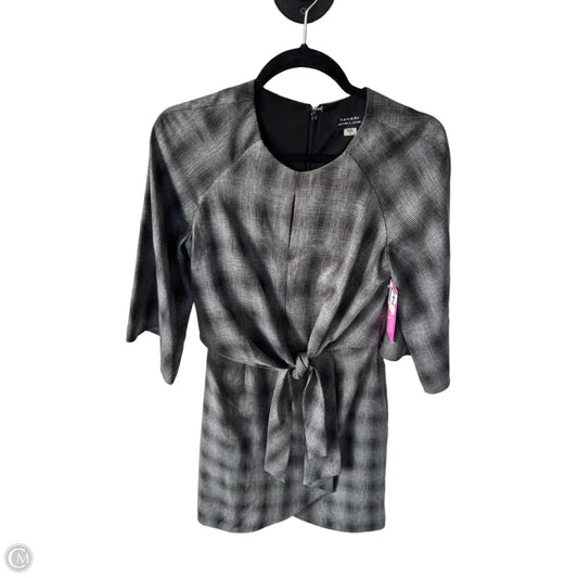 Dress Work By Tahari In Black & Grey, Size: Xs
