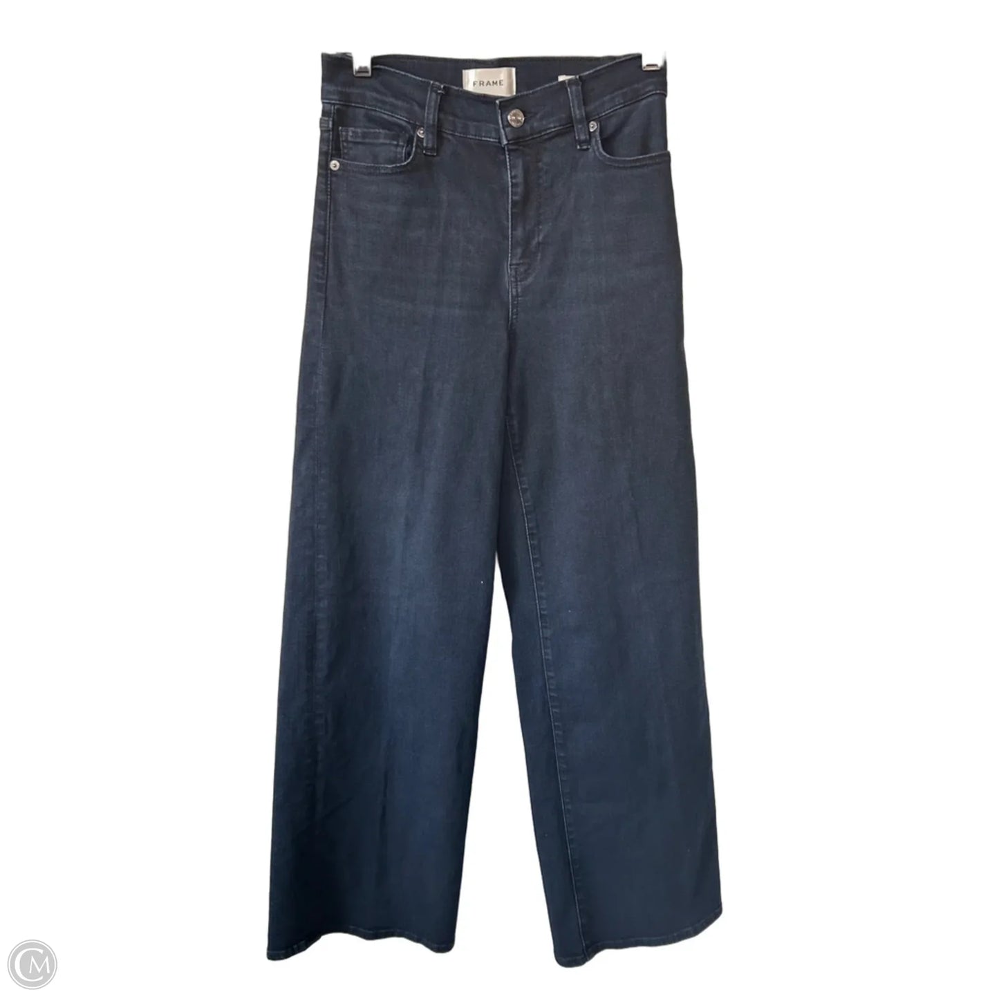 Jeans Wide Leg By Frame In Blue Denim, Size: 2