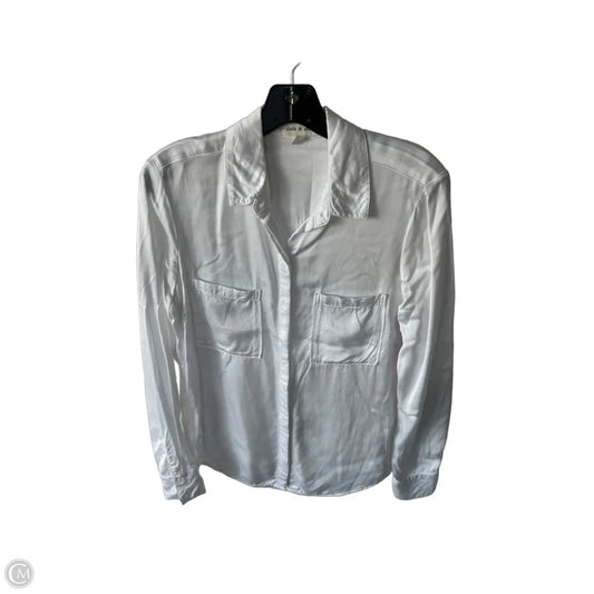 Top Long Sleeve By Cloth & Stone In White, Size: S