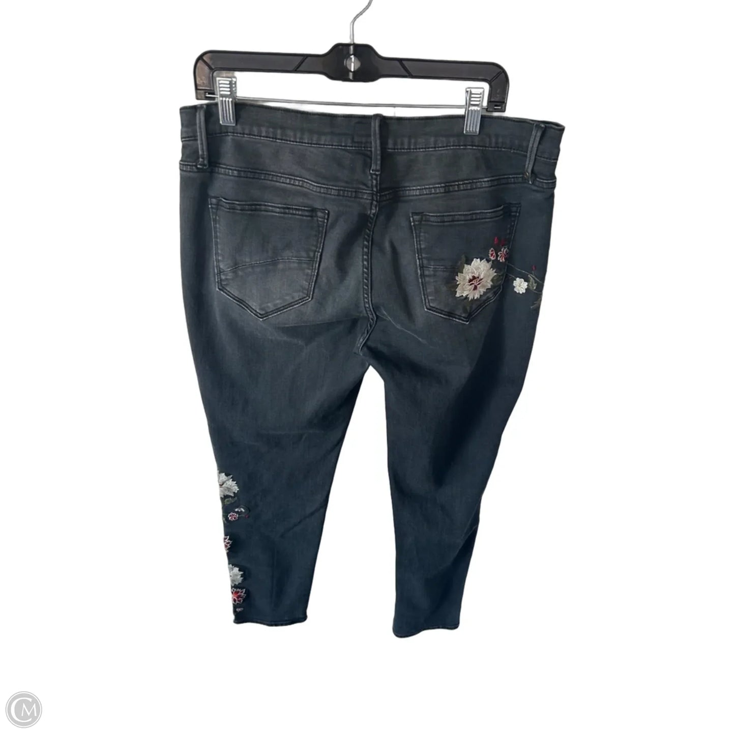 Jeans Skinny By Driftwood In Black Denim, Size: 14