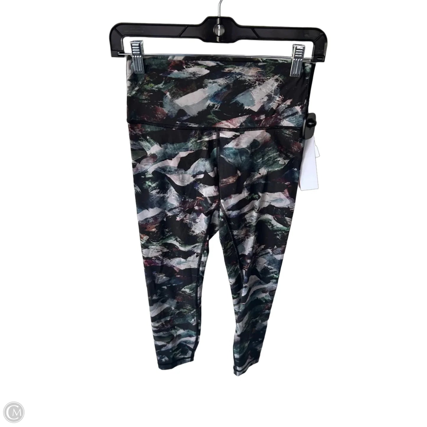 Athletic Leggings By Lululemon In Black & White, Size: 6