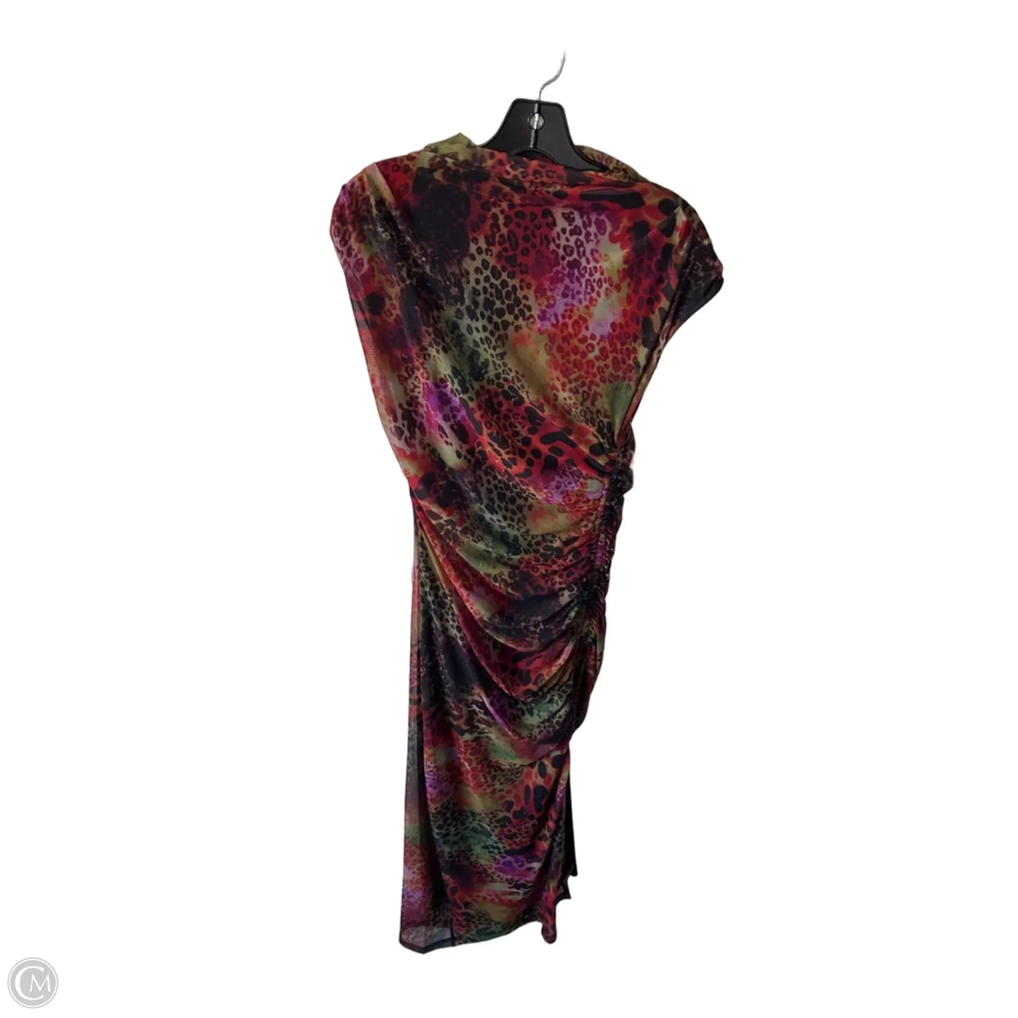 Dress Party Midi By Anthropologie In Black & Red, Size: S