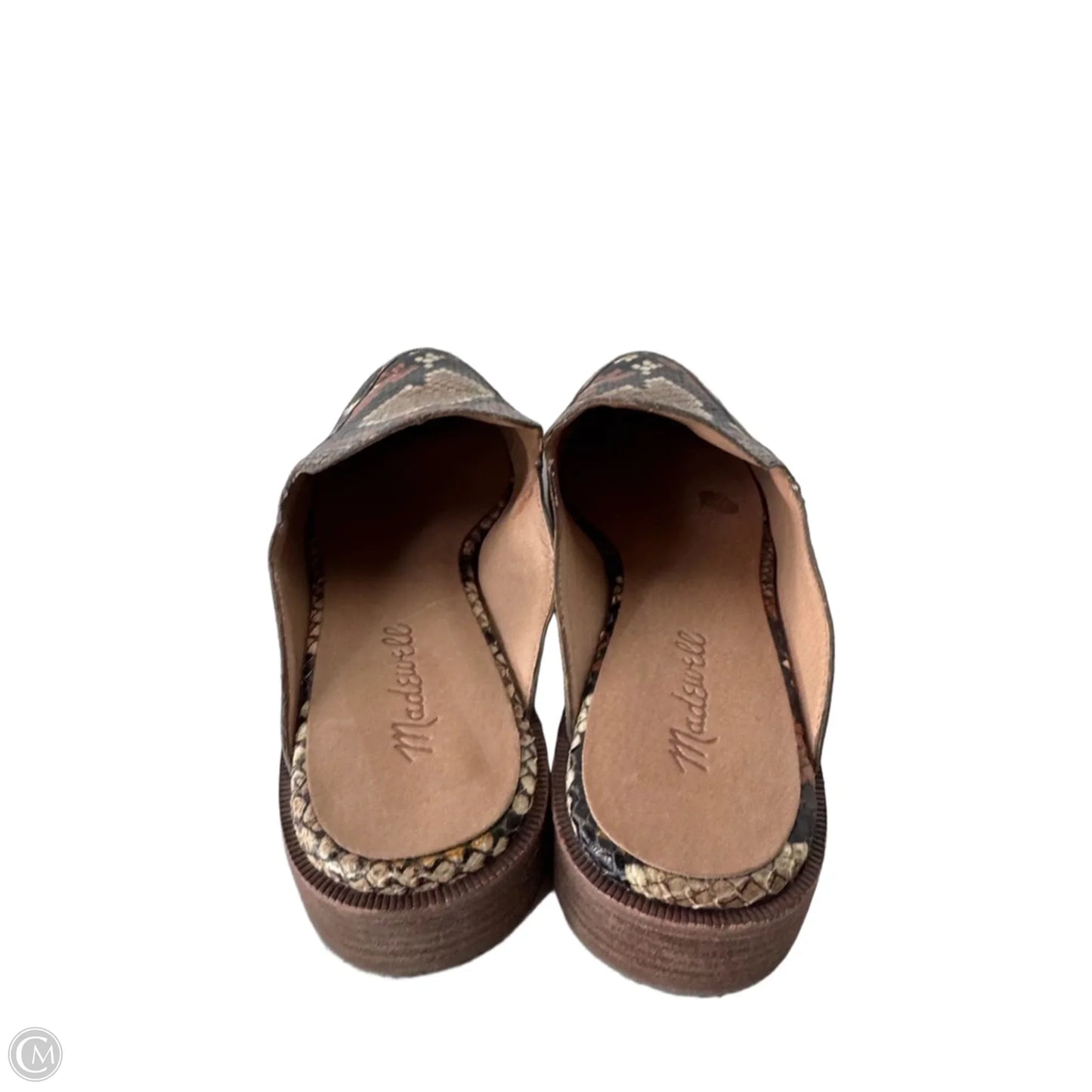 Shoes Flats By Madewell In Black & Tan, Size: 7.5
