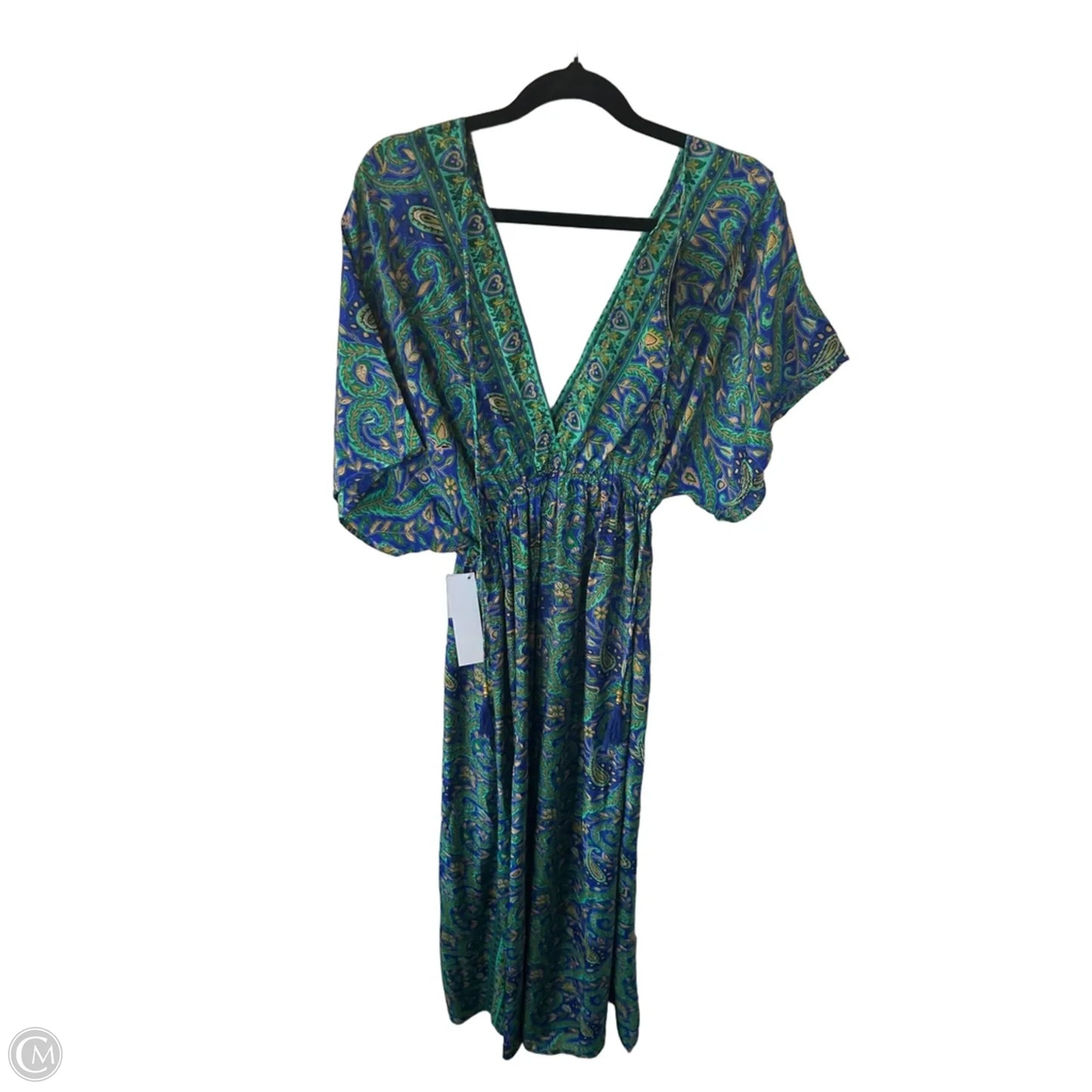 Dress Casual Maxi By Clothes Mentor In Blue & Green, Size: Osfm