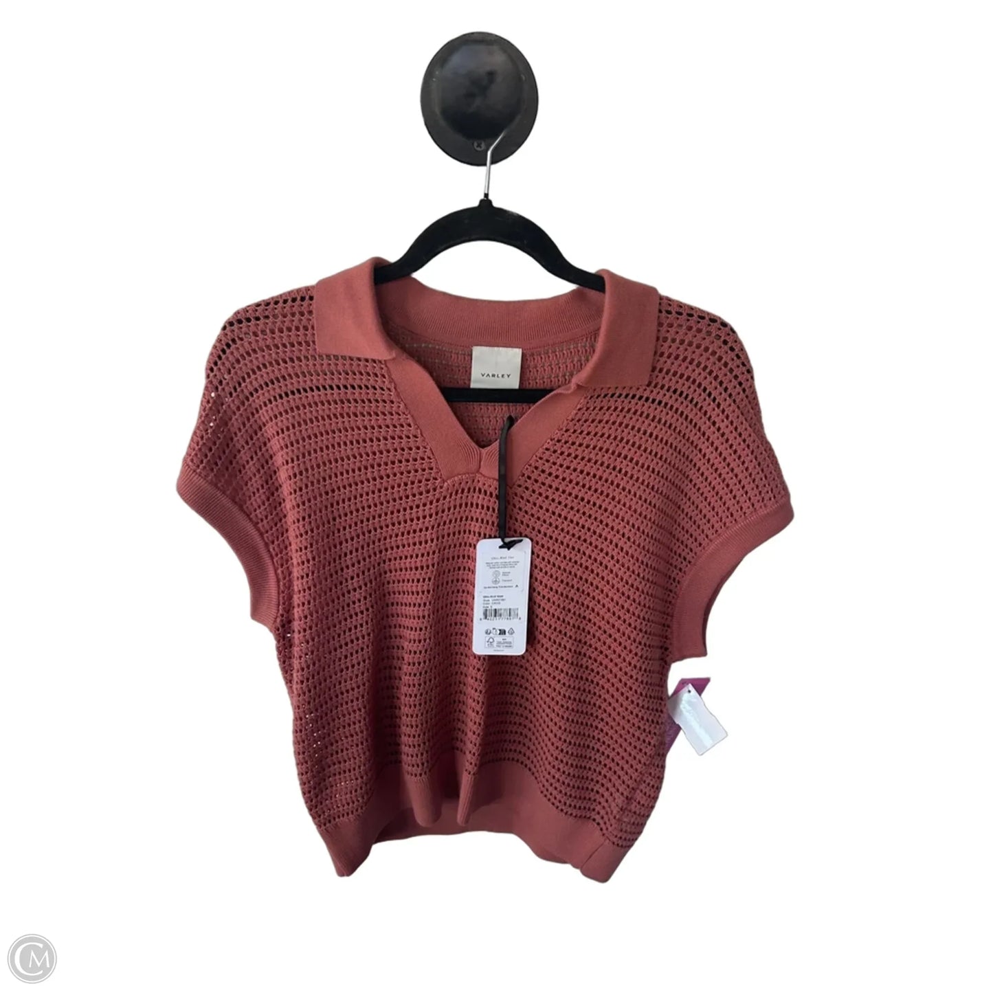 Vest Sweater By Varley In Orange, Size: S