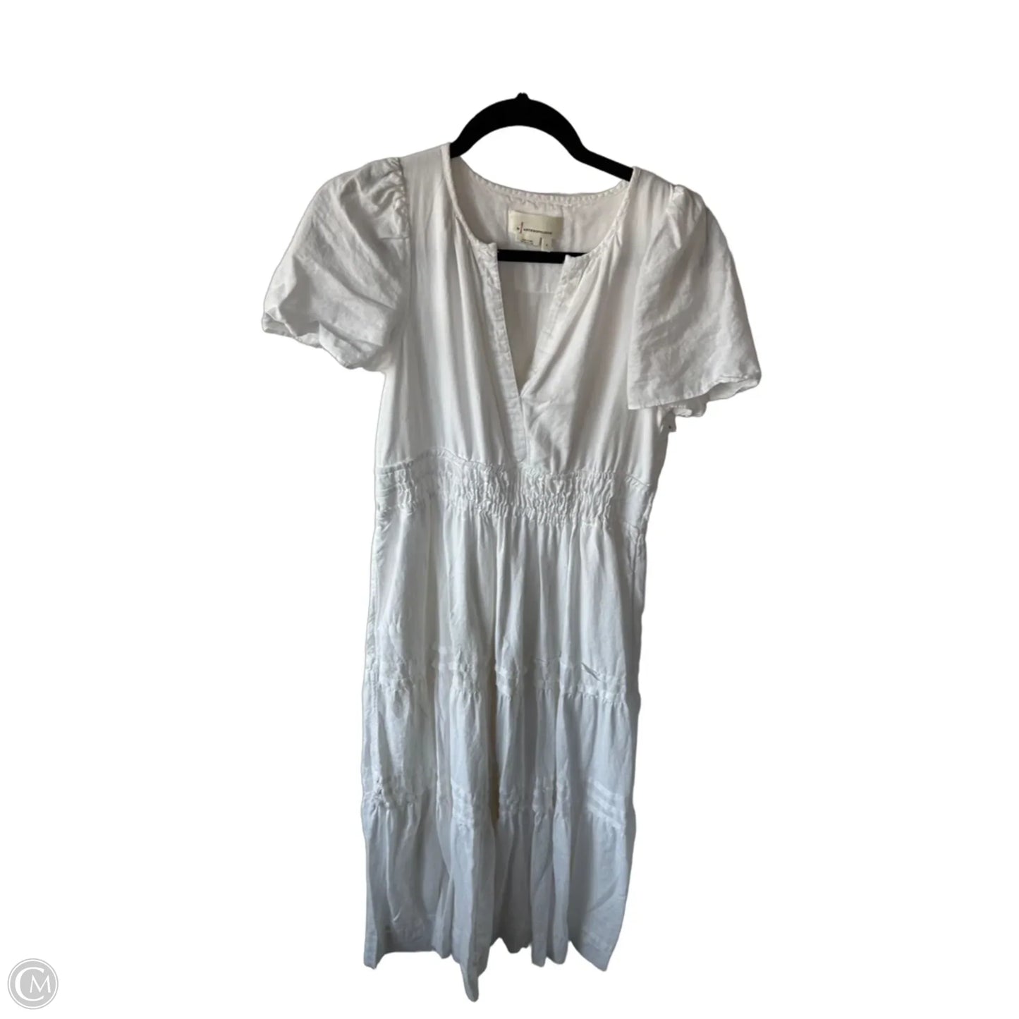 Dress Casual Maxi By Anthropologie In White, Size: S