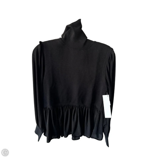 Top Long Sleeve By Ann Taylor In Black, Size: M