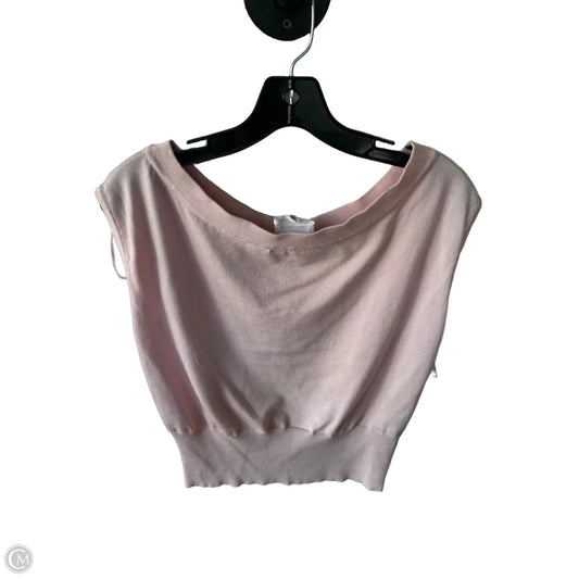 Sweater Short Sleeve By Clothes Mentor In Pink, Size: L
