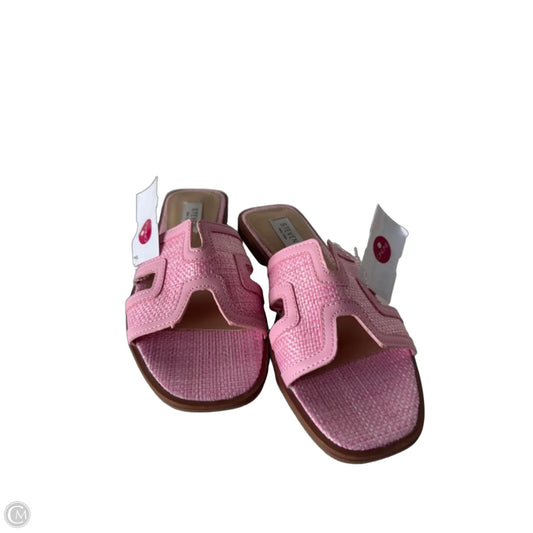 Sandals Flats By Steve Madden In Pink, Size: 6