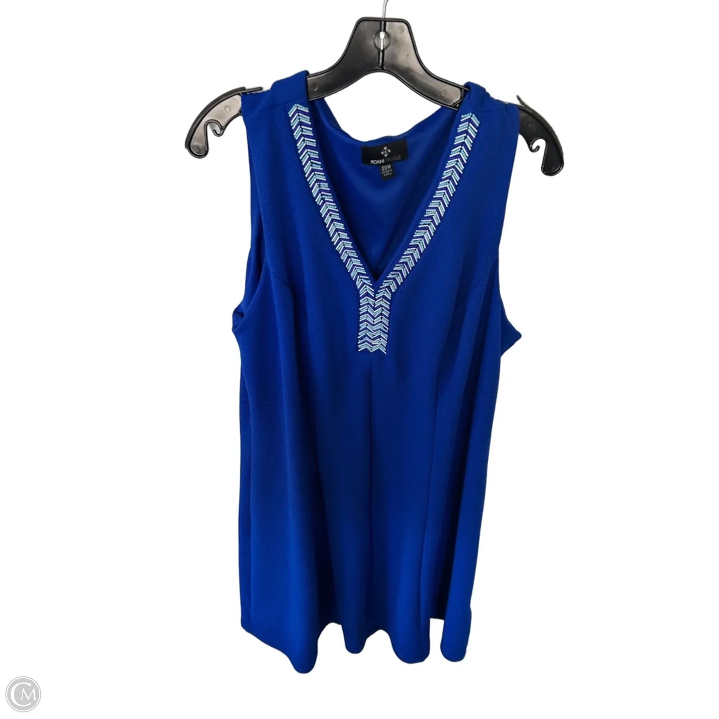 Dress Work By Ronnie Nicole In Blue, Size: 2x