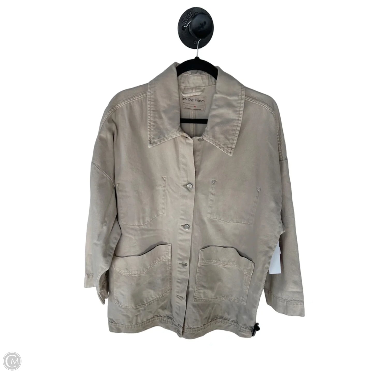Jacket Denim By We The Free In Cream Denim, Size: Xl