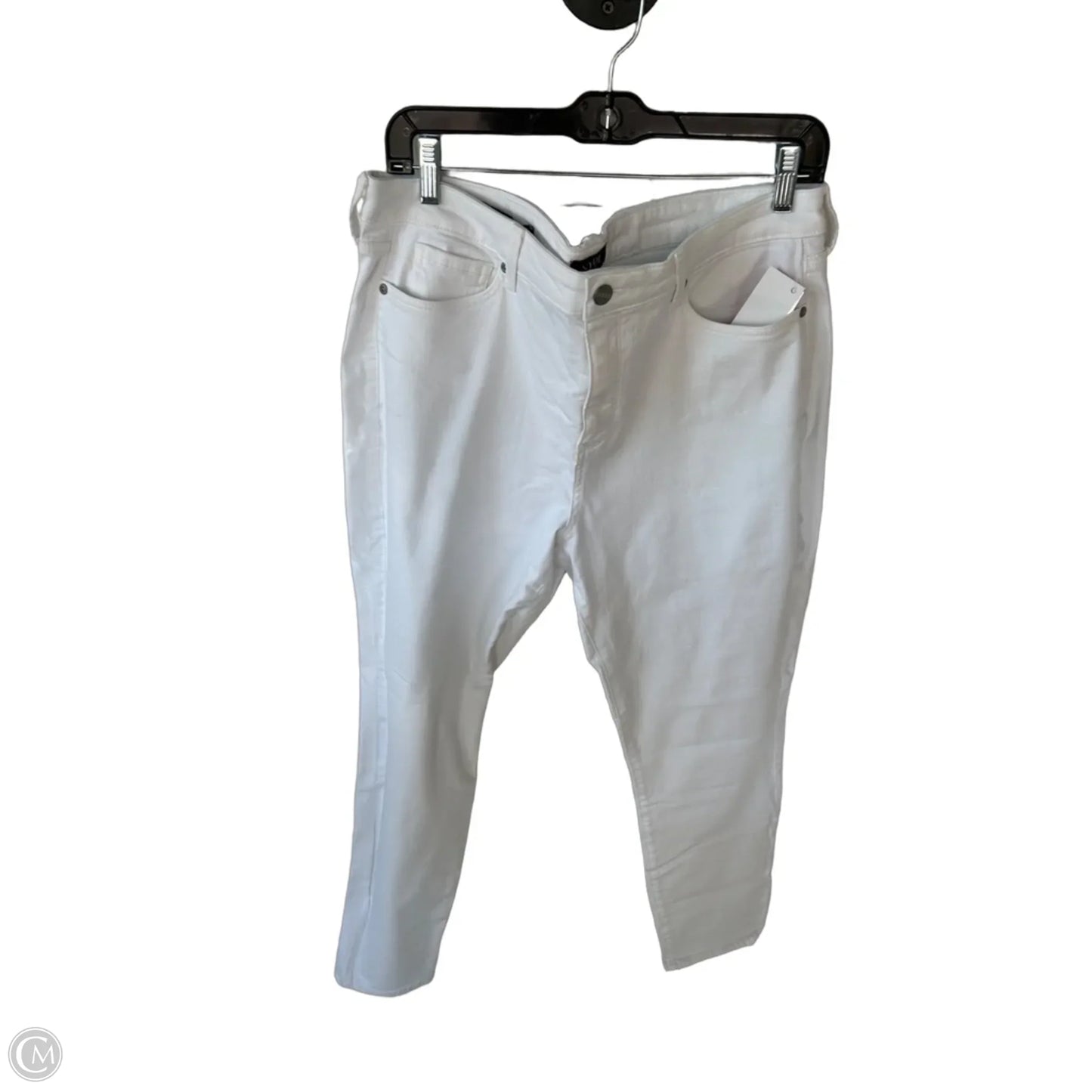 Jeans Skinny By Not Your Daughters Jeans In White Denim, Size: 14