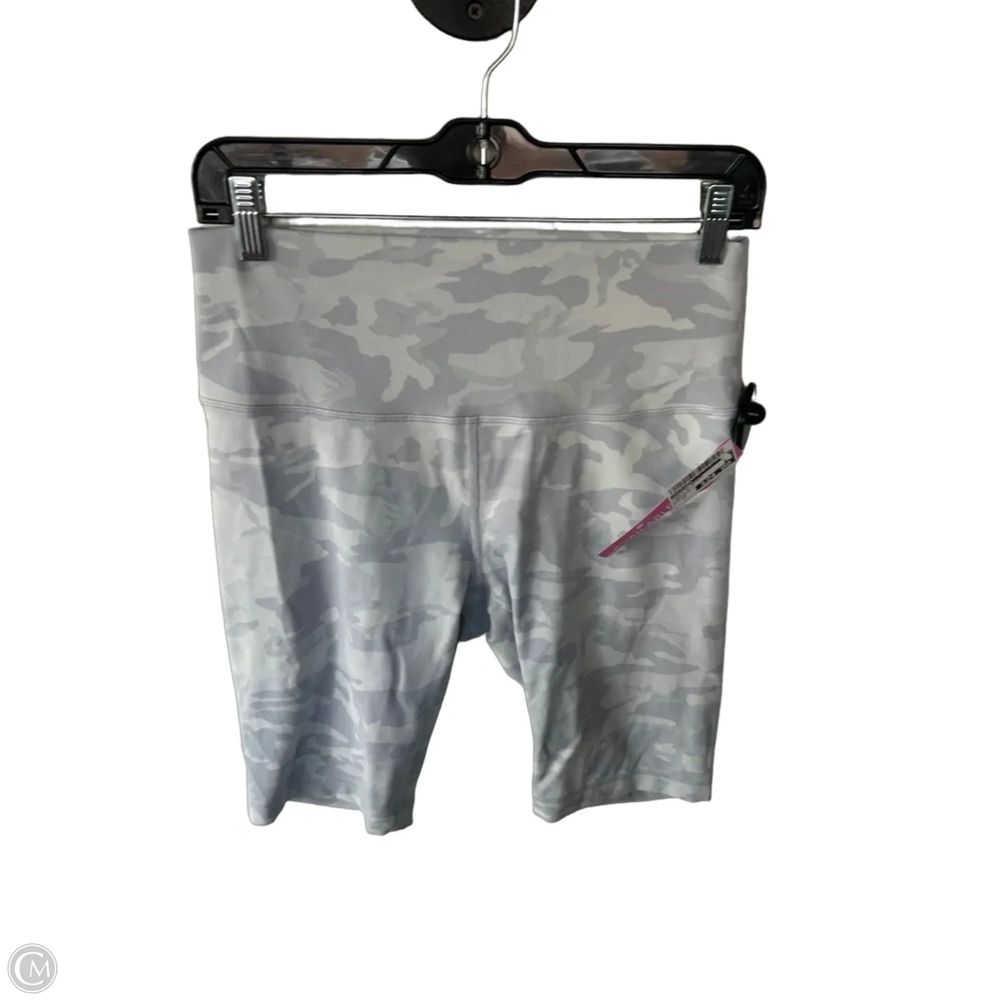 Athletic Shorts By Lululemon In Grey & White, Size: 10