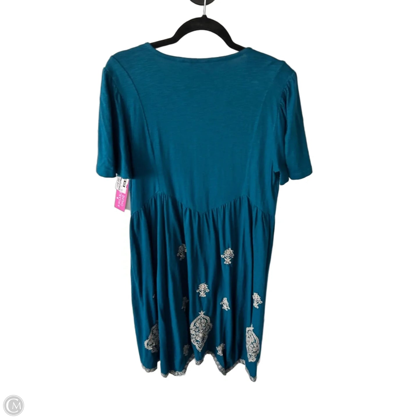 Dress Casual Midi By Soft Surroundings In Blue & Cream, Size: M