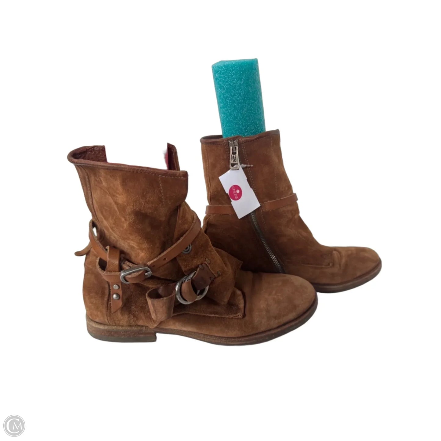 Boots Mid-calf Flats By AS98 In Brown, Size: 8.5