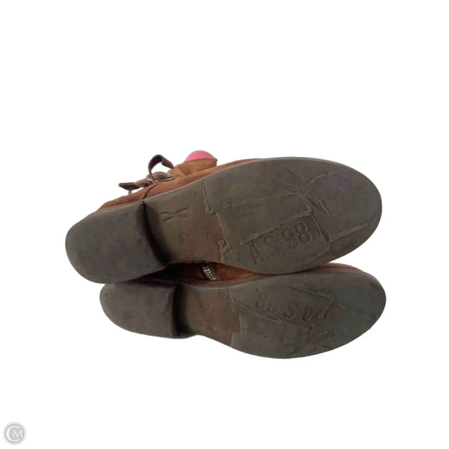 Boots Mid-calf Flats By AS98 In Brown, Size: 8.5