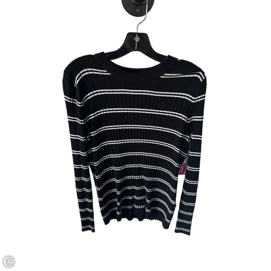 Sweater By H&m In Black & Cream, Size: Xl
