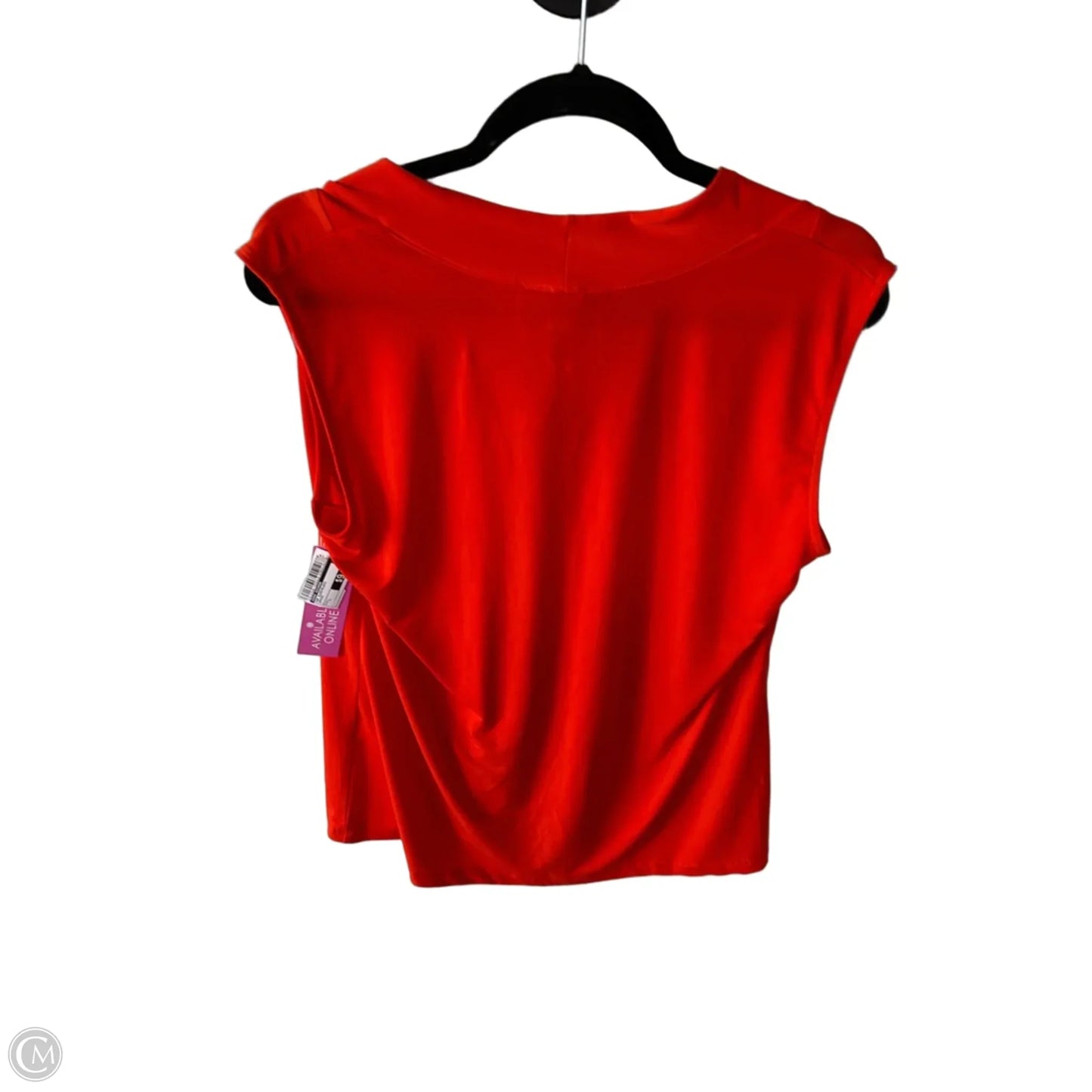 Top Sleeveless By Dana Buchman In Orange, Size: L