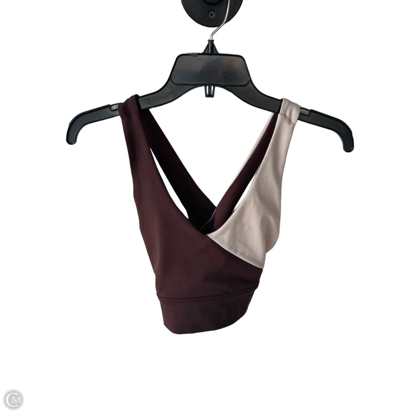 Athletic Bra By Wilo In Brown & Cream, Size: S