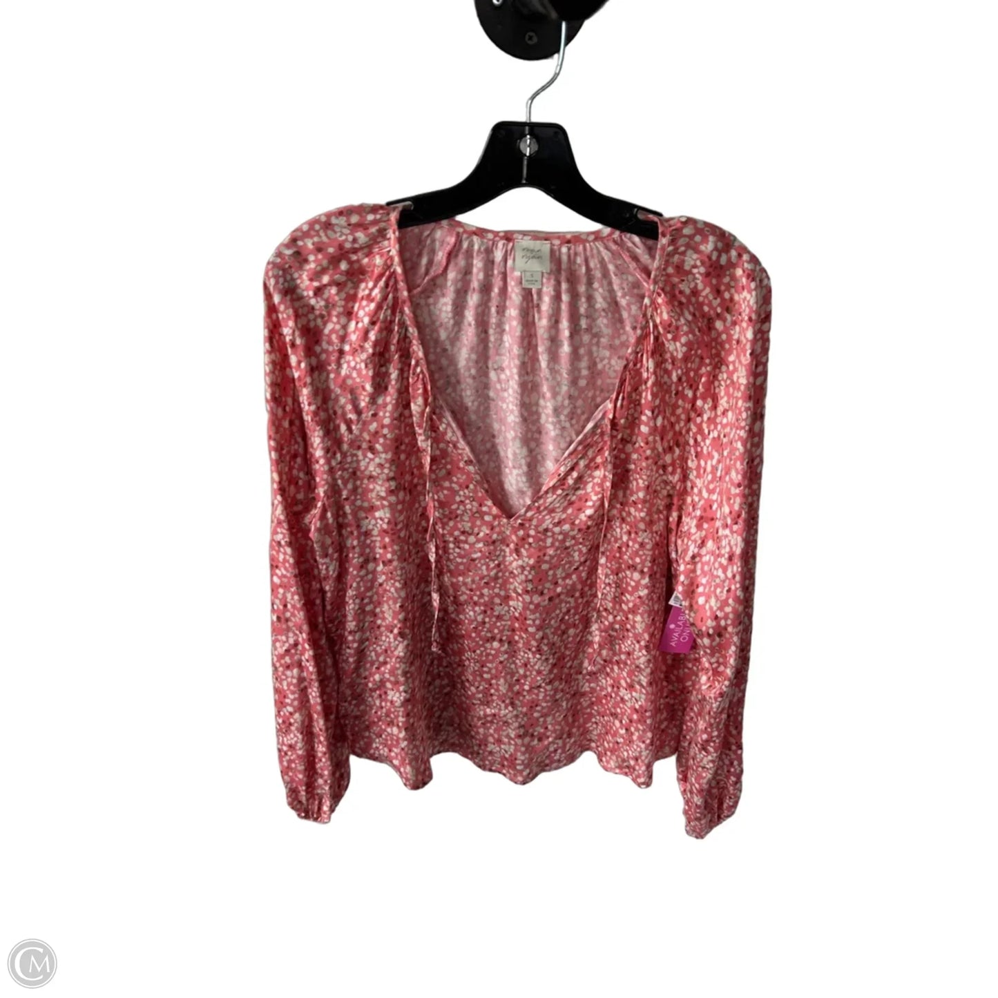 Top Long Sleeve By Cmb In Pink, Size: S